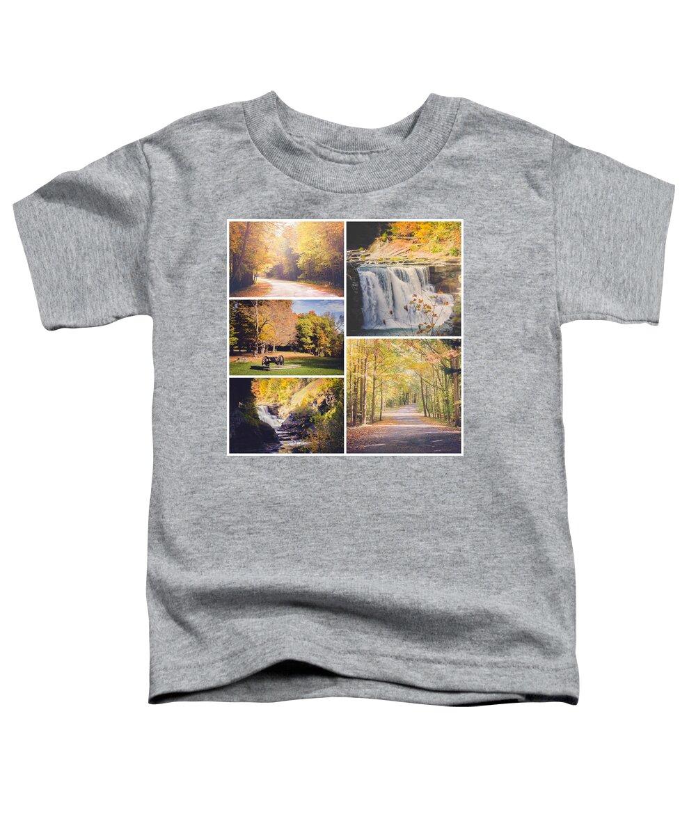 Fall Toddler T-Shirt featuring the photograph Autumn at Letchworth #2 by Sara Frank