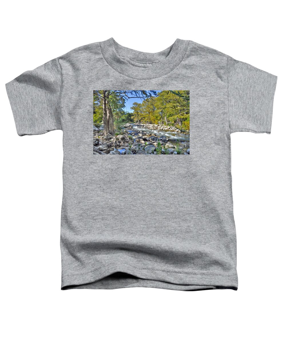 River Toddler T-Shirt featuring the photograph Guadalupe River #6 by Savannah Gibbs