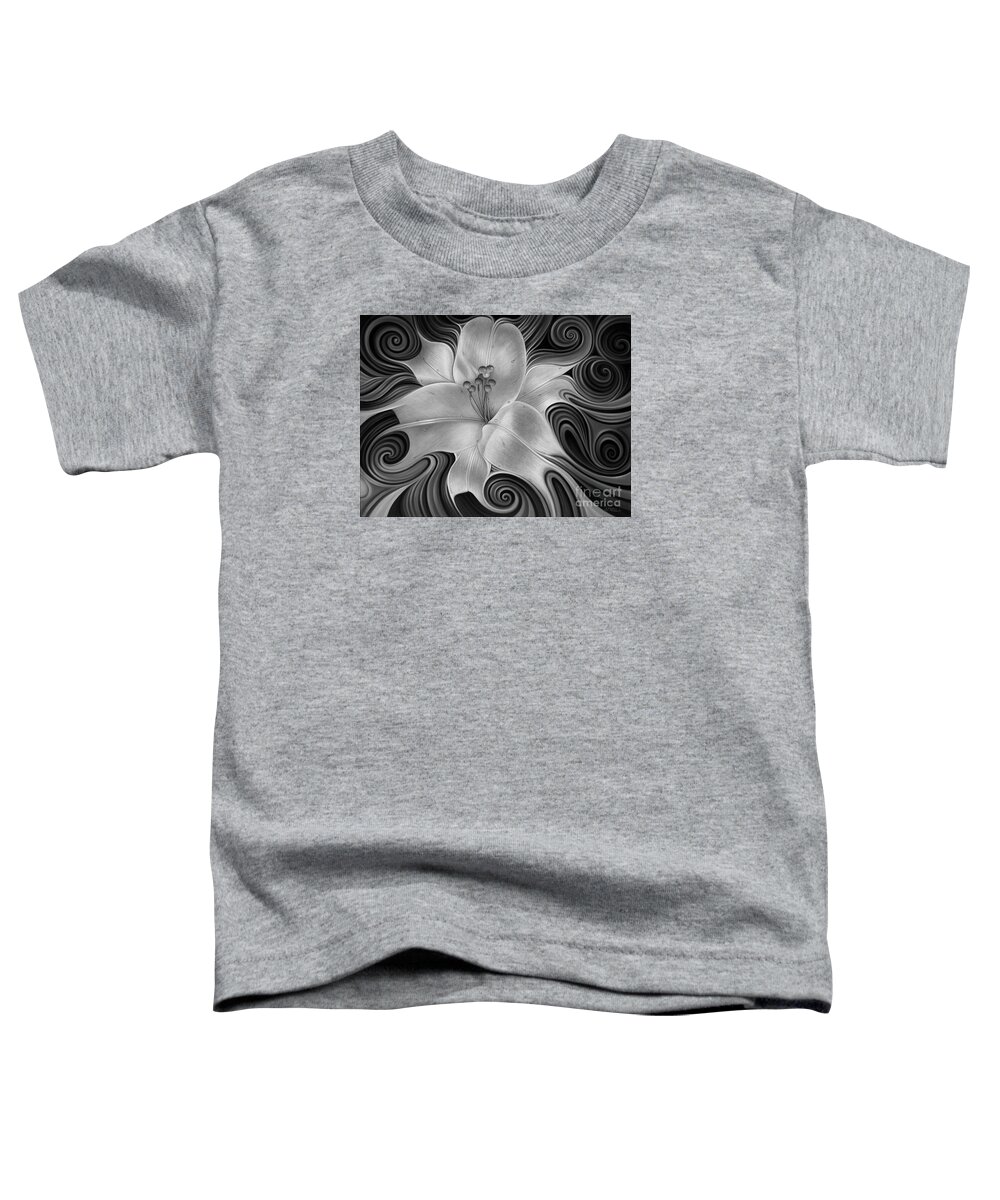 Lily Toddler T-Shirt featuring the painting Lirio Dinamico by Ricardo Chavez-Mendez