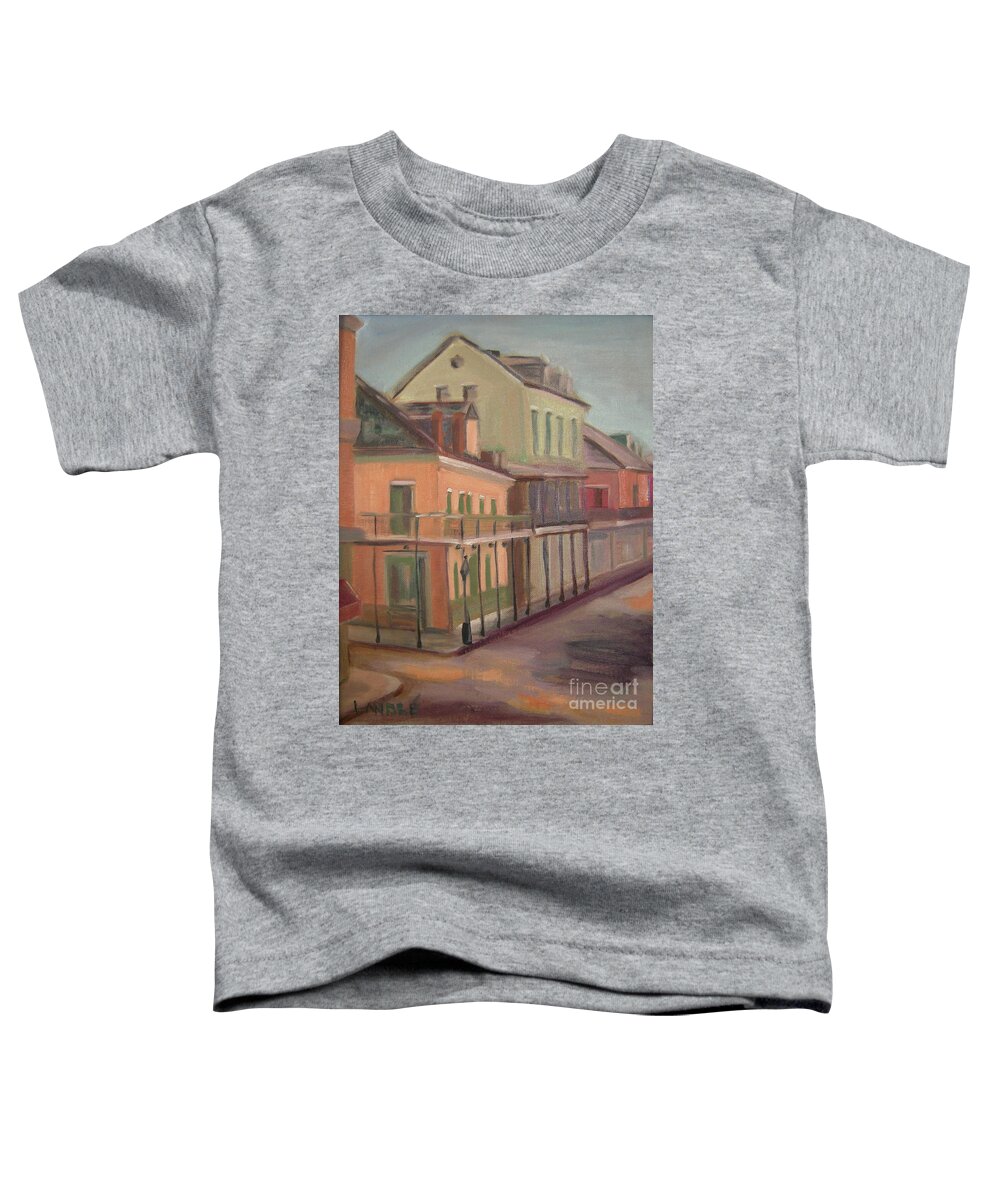 New Orleans Toddler T-Shirt featuring the painting Royal Street II #2 by Lilibeth Andre