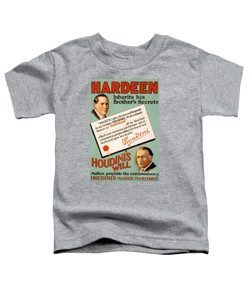 Entertainment Toddler T-Shirt featuring the photograph Theodore Hardeen, Hungarian Escape #2 by Photo Researchers