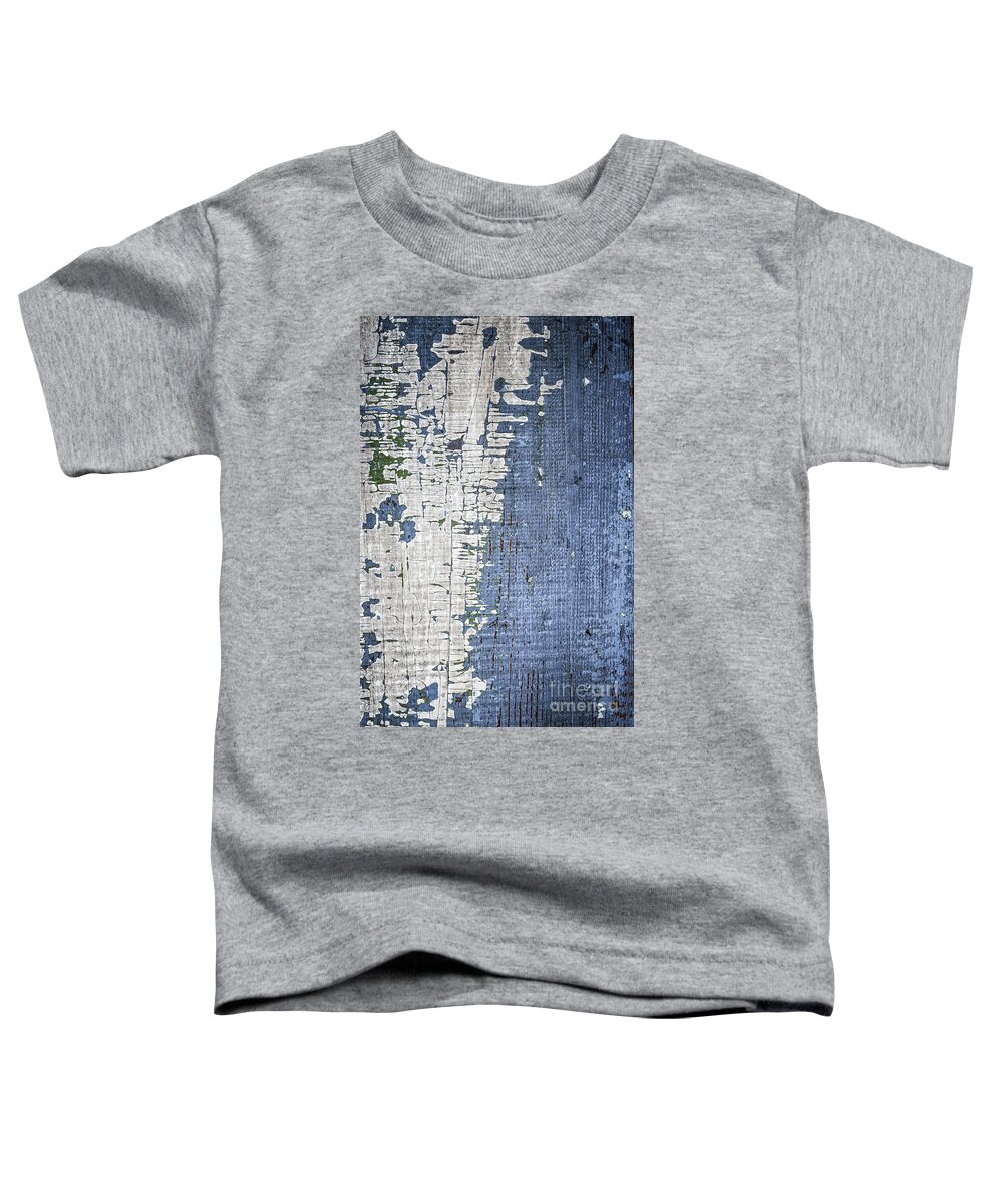Wood Toddler T-Shirt featuring the photograph Old painted wood abstract No.4 by Elena Elisseeva