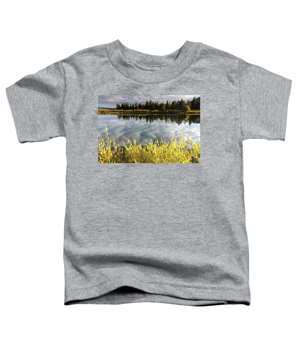 Photography Toddler T-Shirt featuring the photograph Reflection Of Clouds On Water, Teton #5 by Panoramic Images