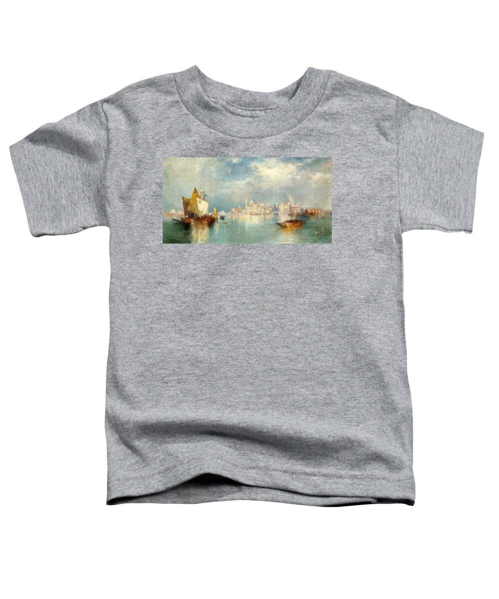 Thomas Moran Toddler T-Shirt featuring the painting Venice #5 by Thomas Moran