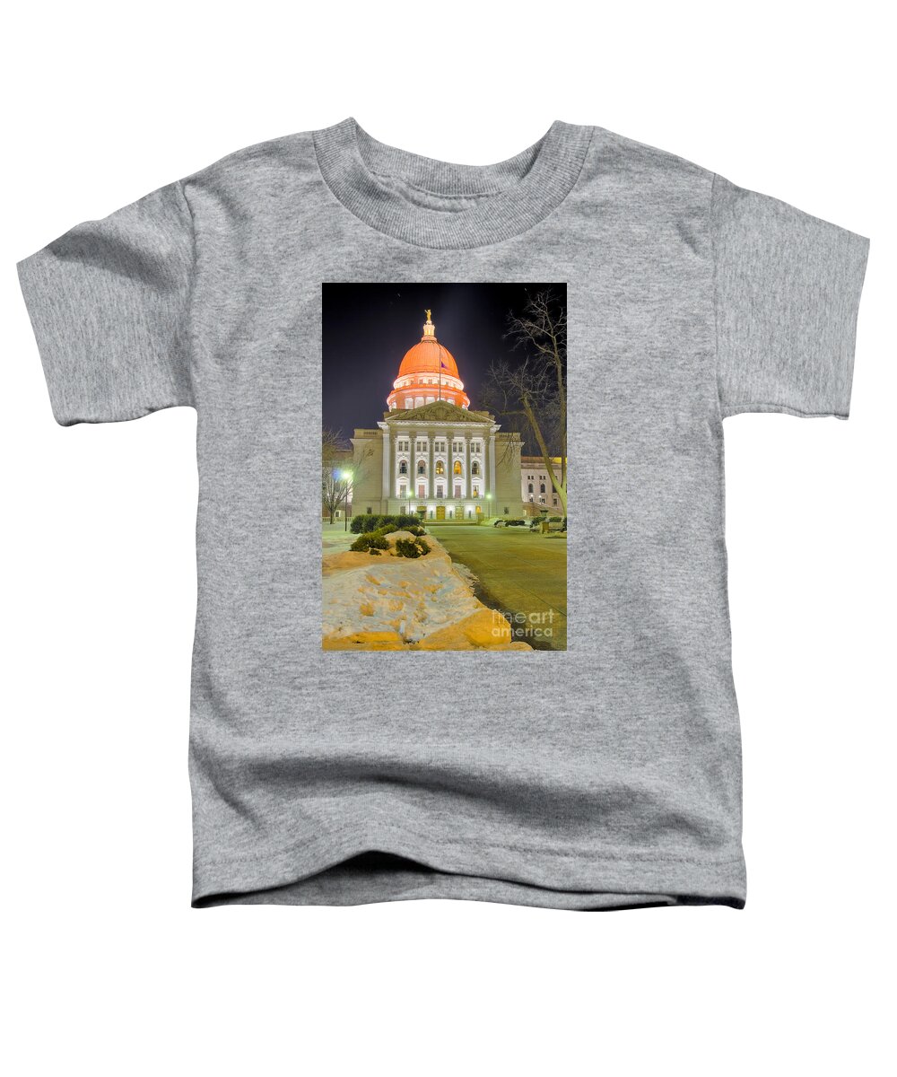 Capitol Toddler T-Shirt featuring the photograph Madison capitol #7 by Steven Ralser