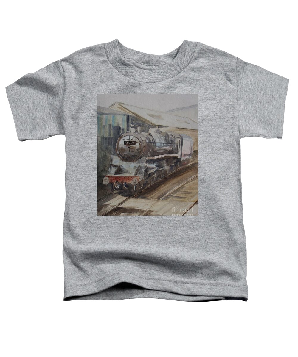 Watercolour Toddler T-Shirt featuring the painting 75069 BR Standard Class 4 by Martin Howard