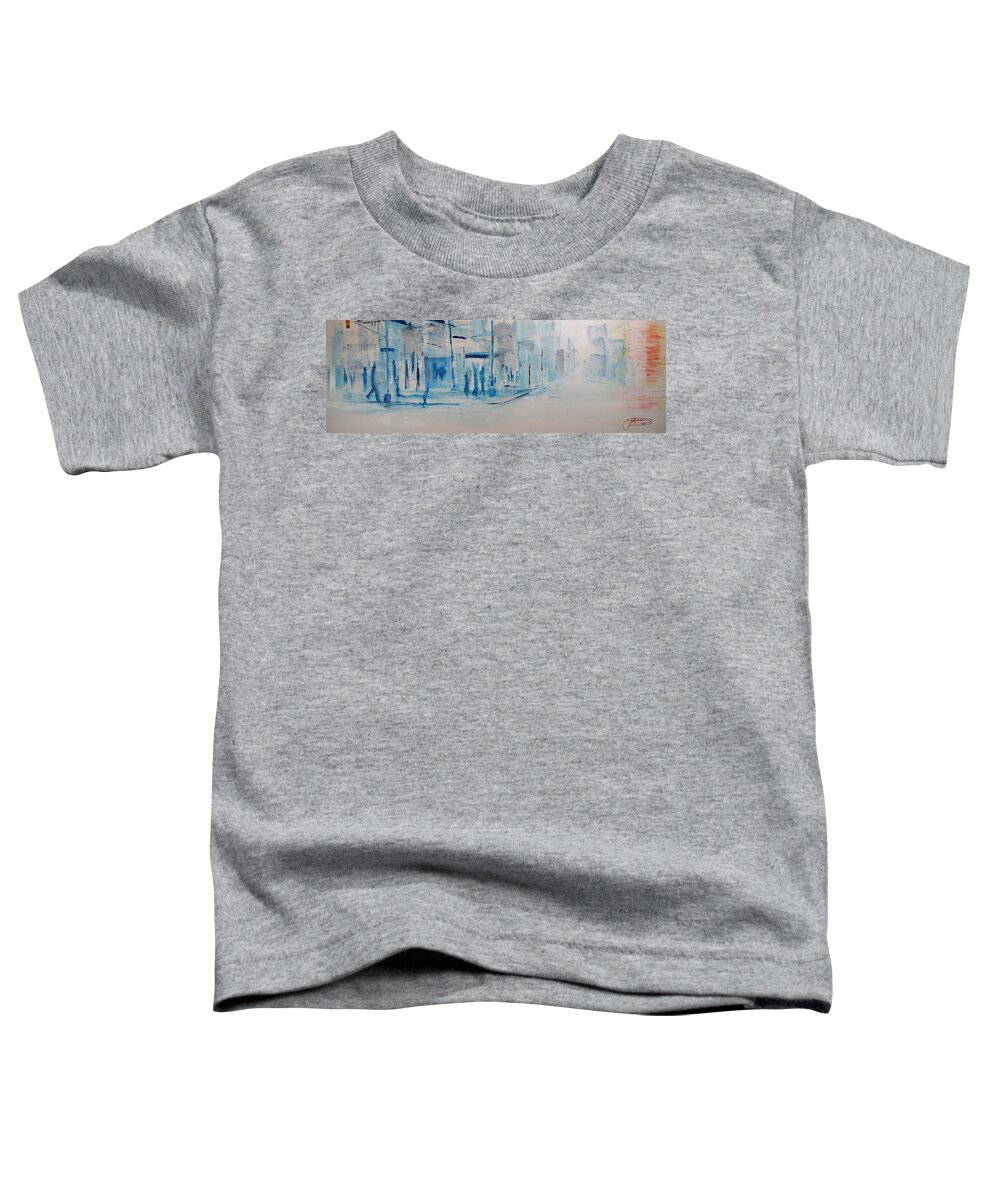 Jack Toddler T-Shirt featuring the painting 95 In The Shade by Jack Diamond
