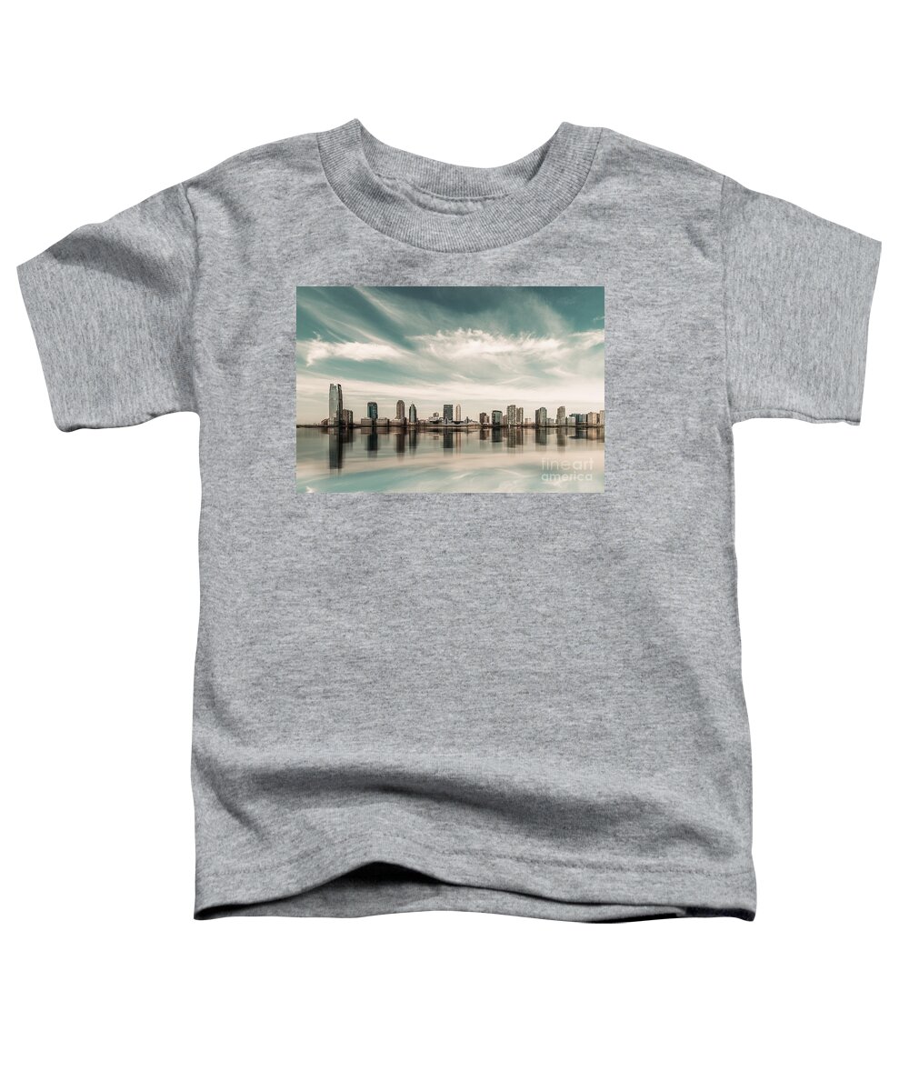 Nyc Toddler T-Shirt featuring the photograph a look to New Jersey by Hannes Cmarits