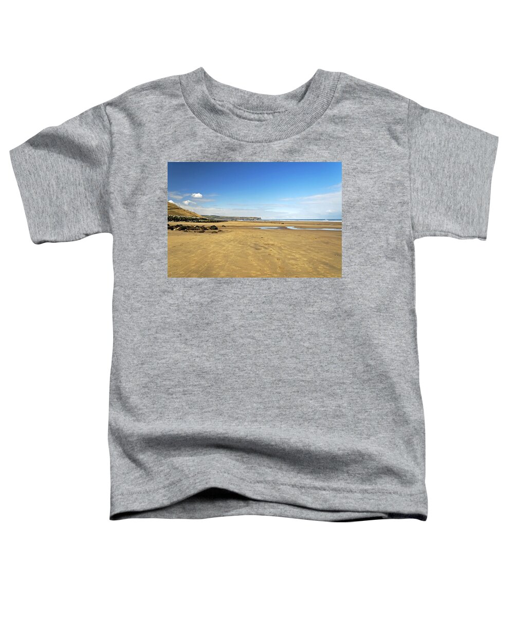 Britain Toddler T-Shirt featuring the photograph Along Whitby Sands by Rod Johnson