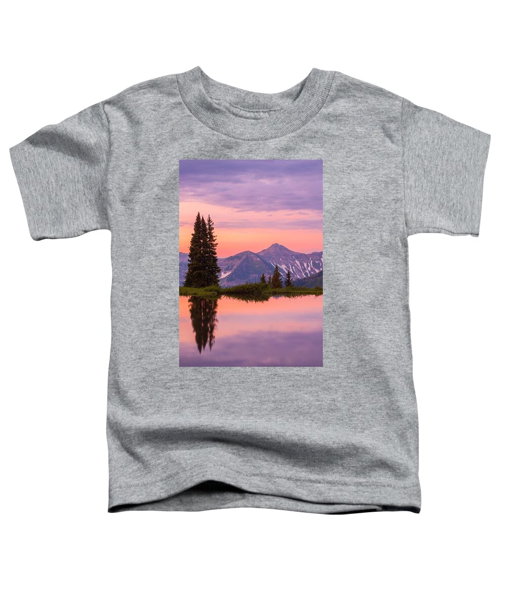 Colorado Toddler T-Shirt featuring the photograph Alpine Sunrise by Darren White
