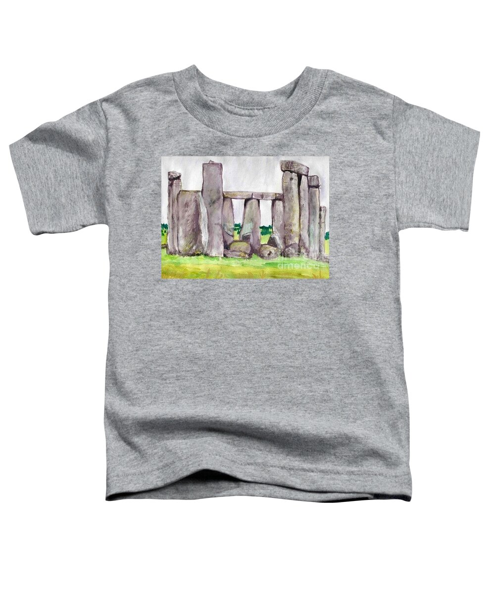 Stonehenge Toddler T-Shirt featuring the painting The Mistake by Denise Railey