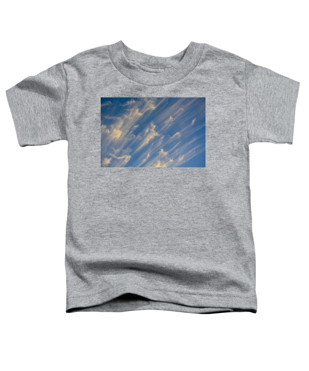 Cloud Toddler T-Shirt featuring the photograph Angels Trumpets by Diana Hatcher