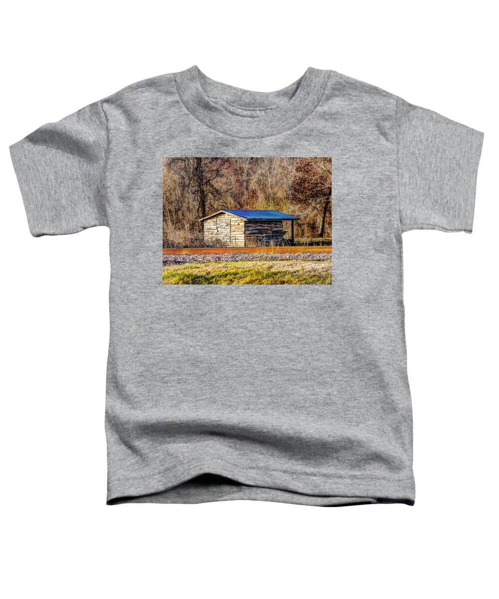Arkansas Toddler T-Shirt featuring the photograph Arkansas Shed by Al Griffin