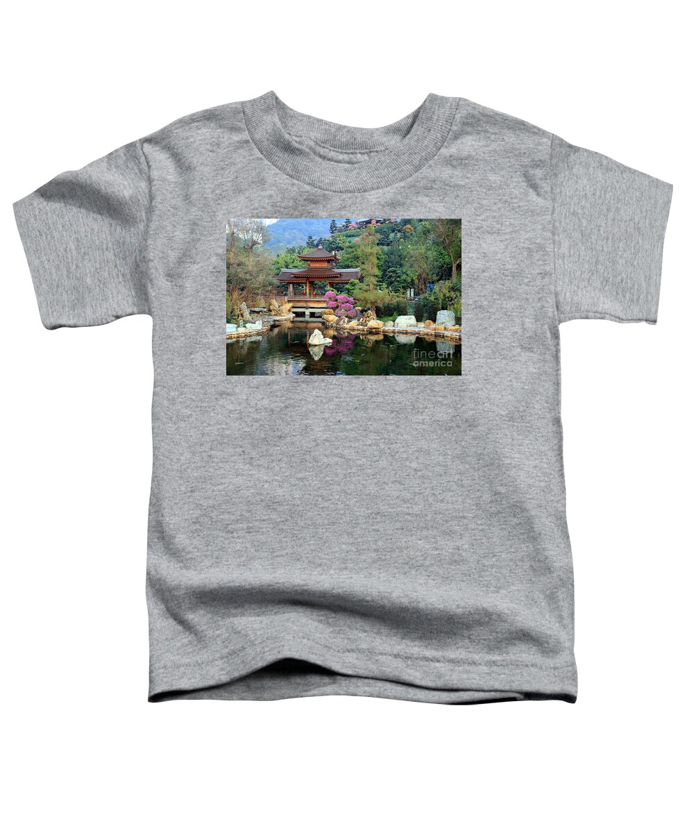 Forest Toddler T-Shirt featuring the photograph Asian garden by Amanda Mohler