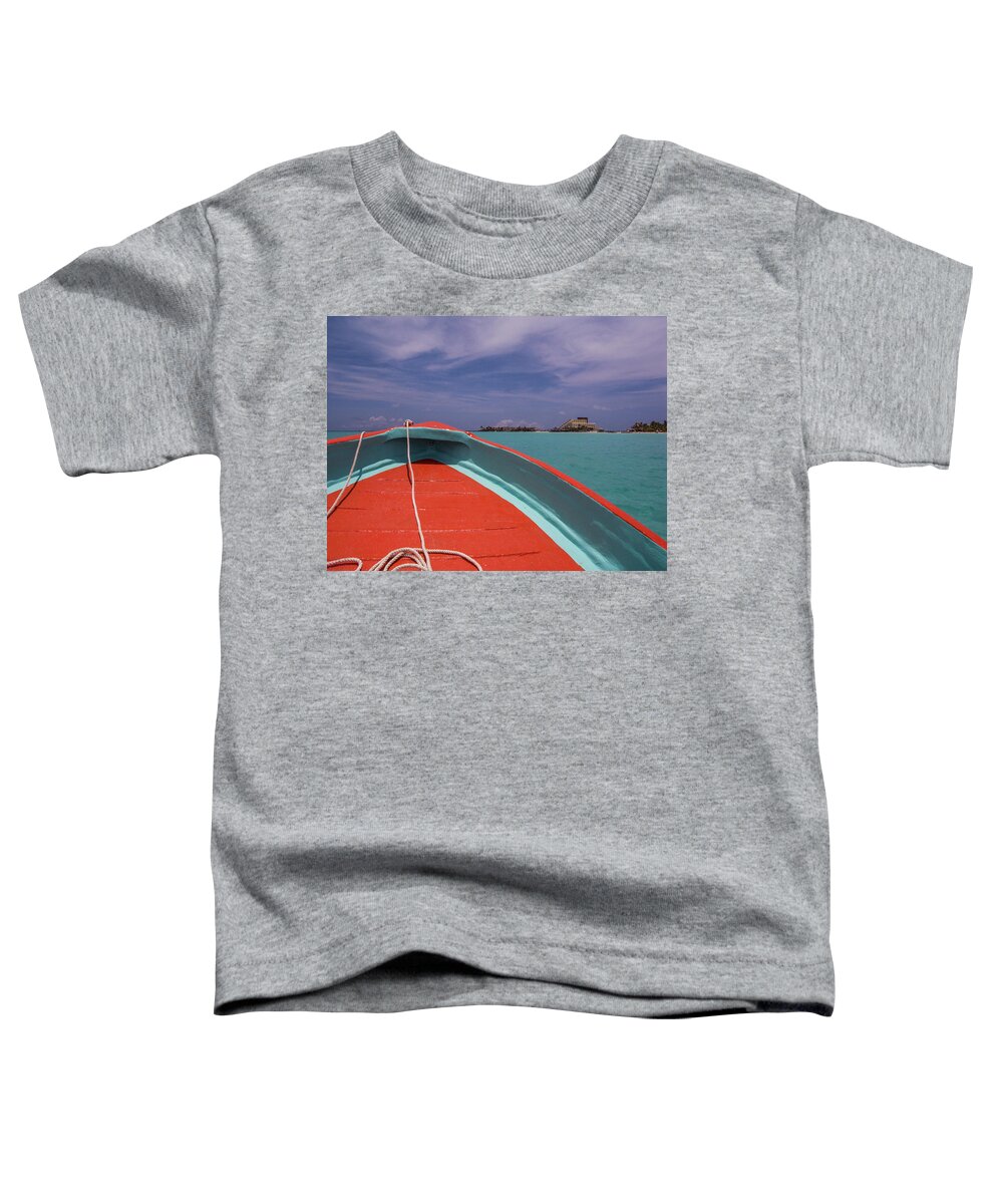 Caribbean Toddler T-Shirt featuring the photograph At the bow of a Ponga by Matt Swinden