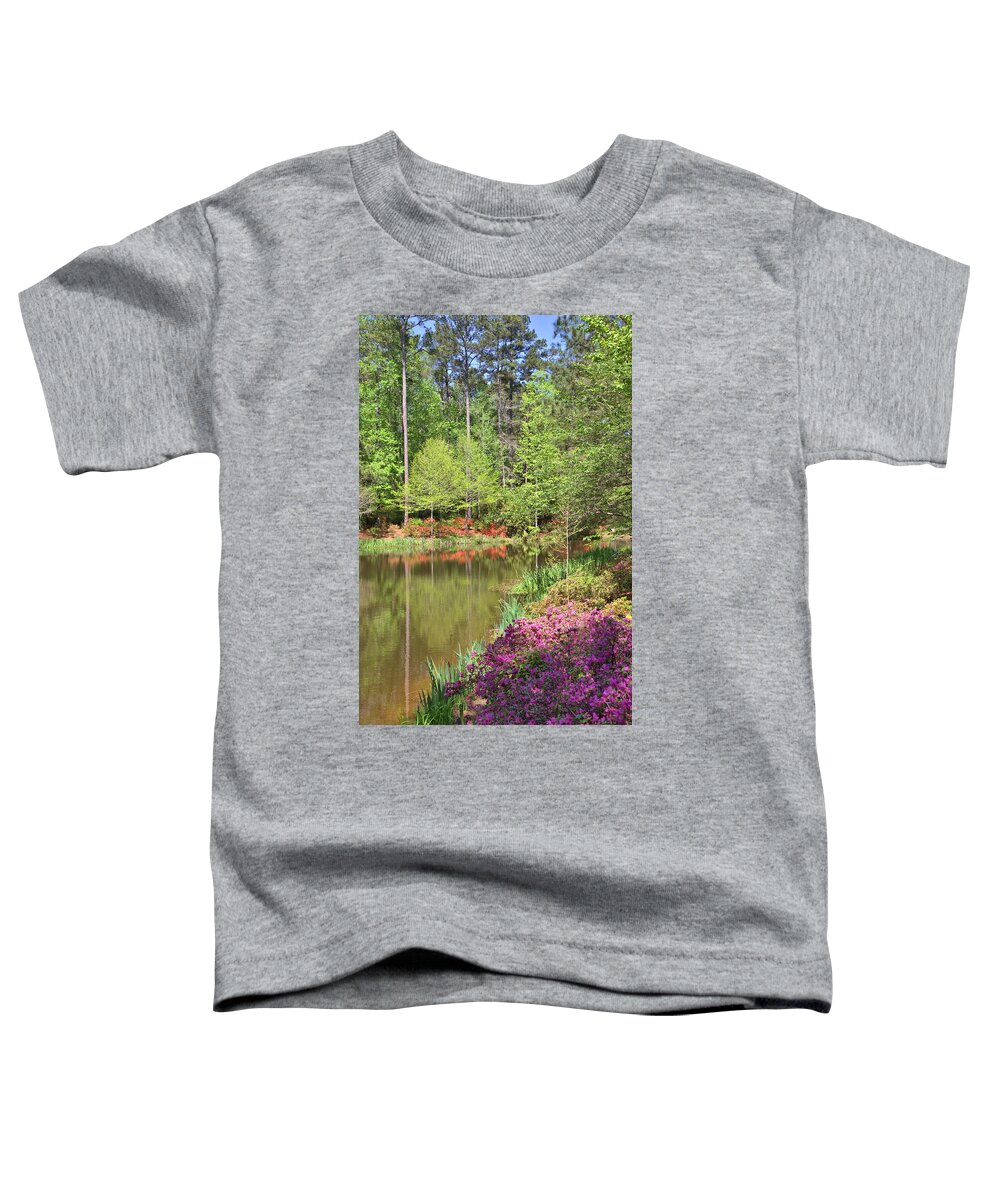 8448 Toddler T-Shirt featuring the photograph Azalea Reflections by Gordon Elwell