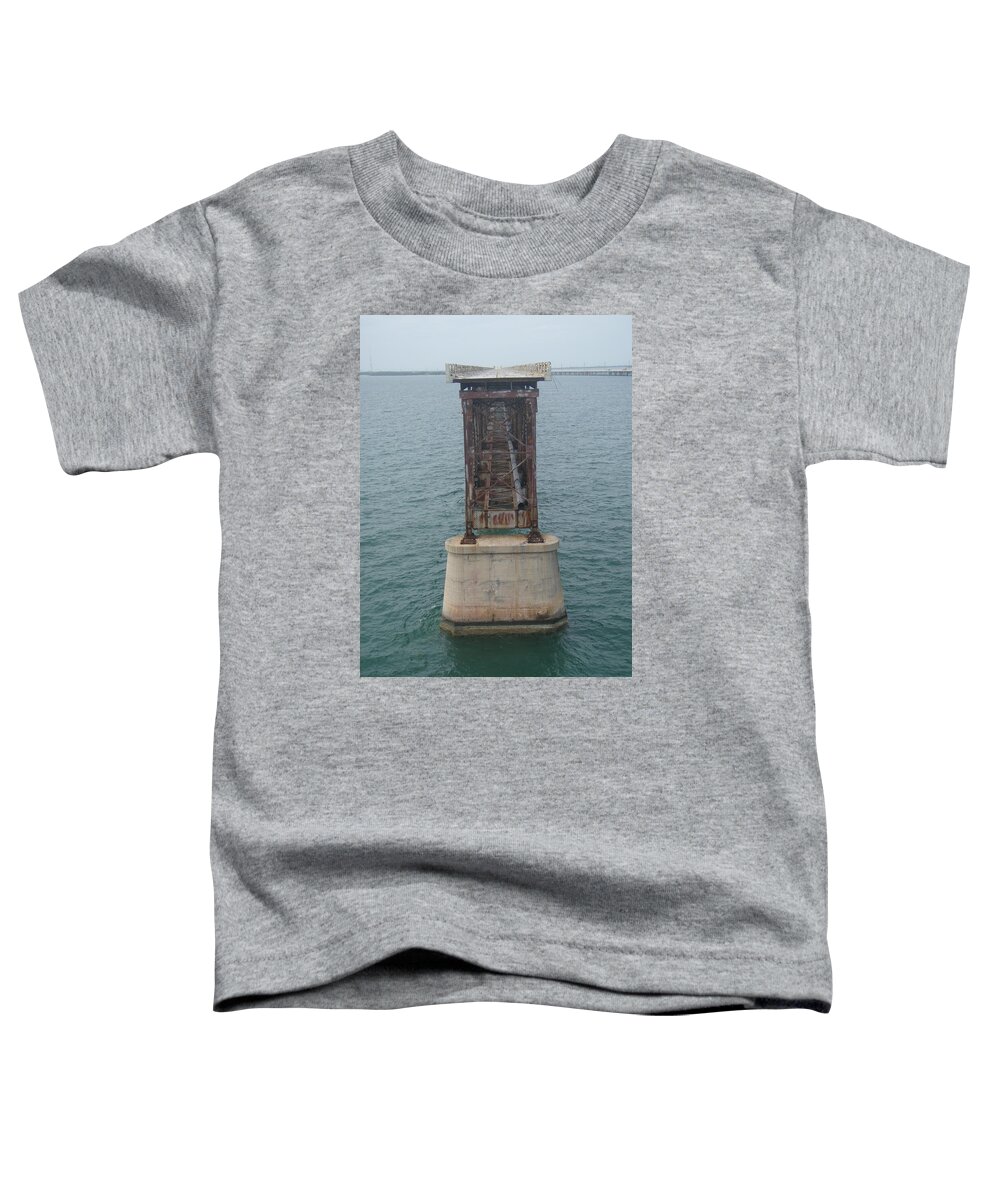 Bridge Toddler T-Shirt featuring the photograph Bahia Honda by Robert Nickologianis