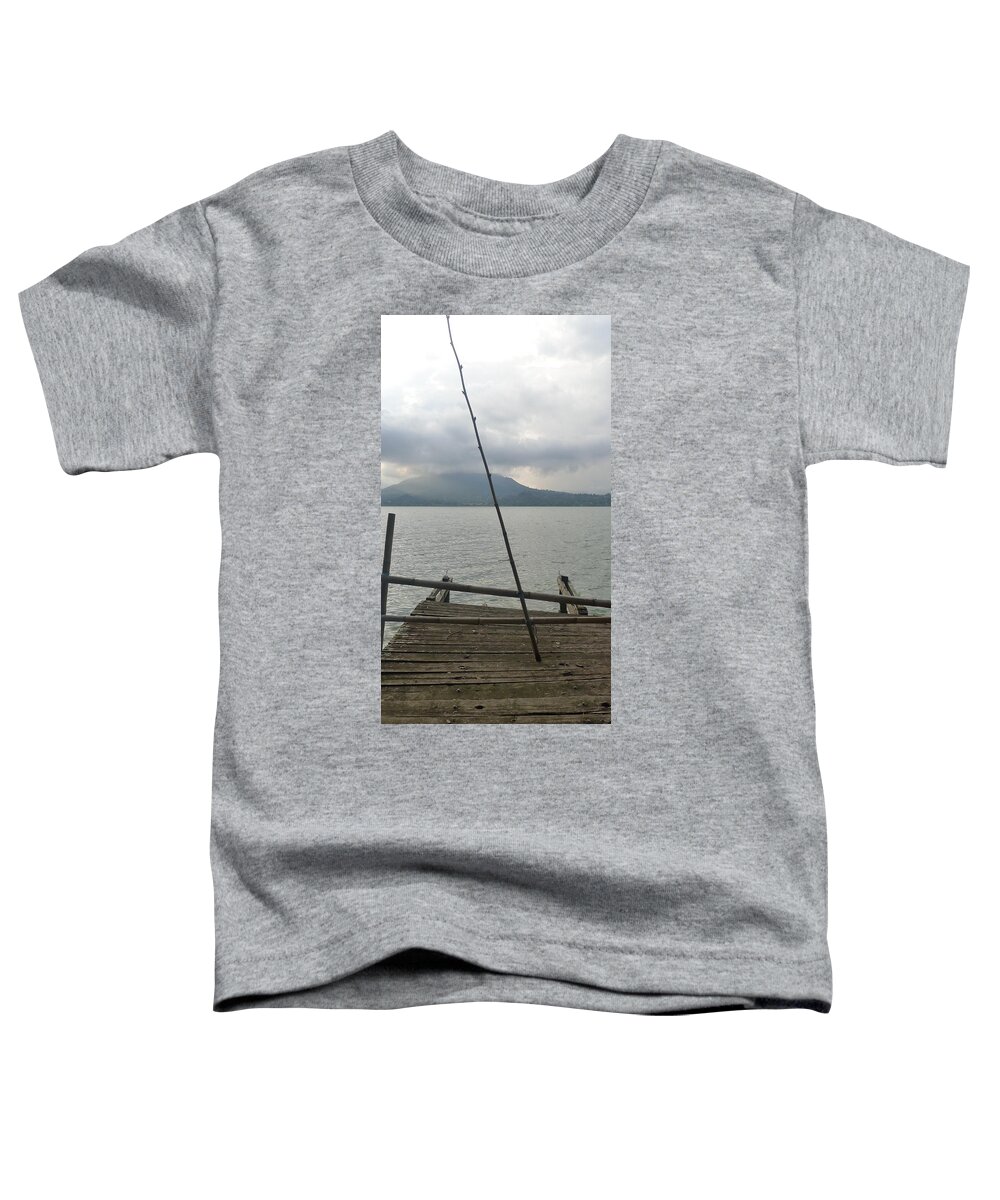  Toddler T-Shirt featuring the photograph Bali - Dock by Nora Boghossian