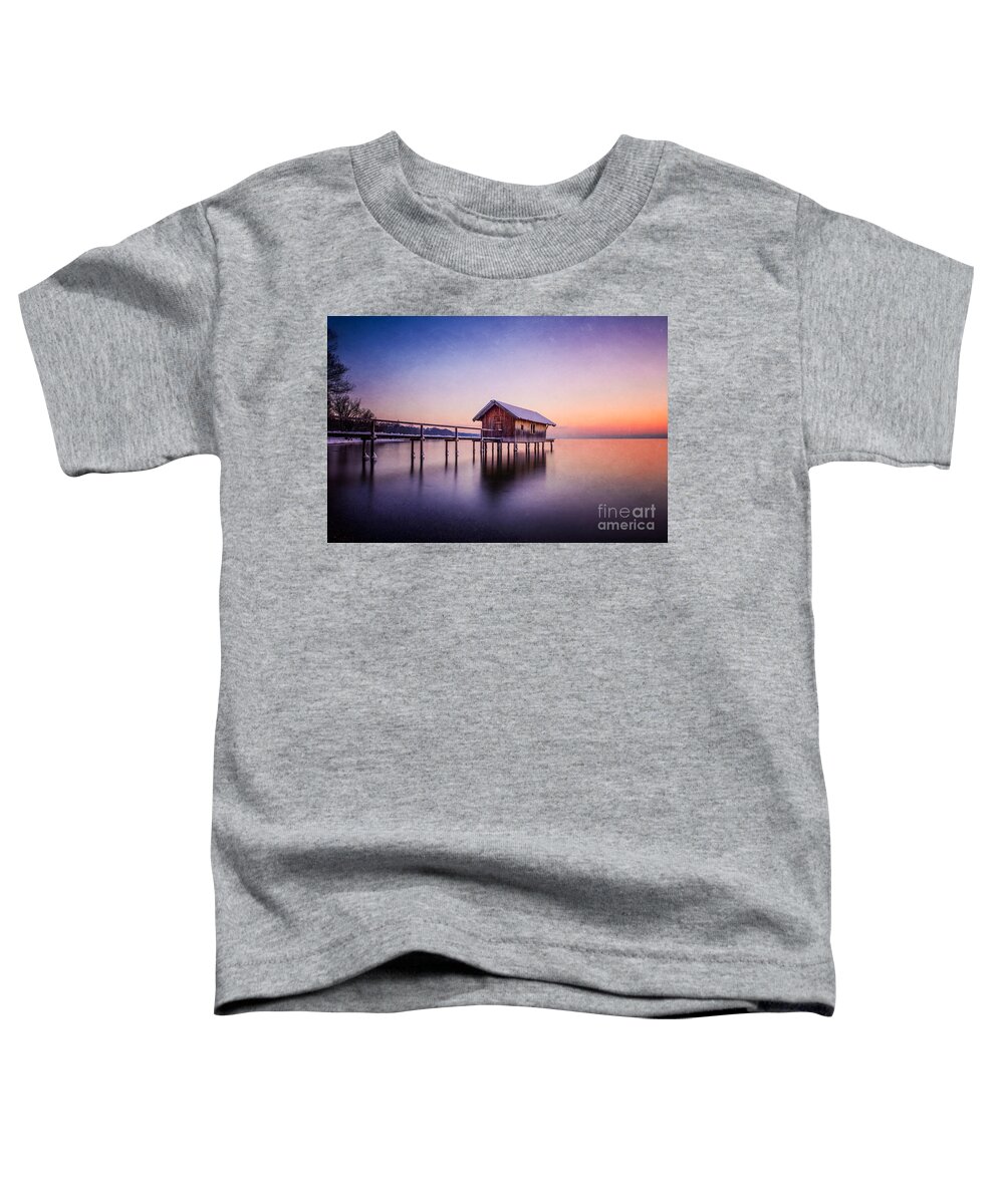 Ammersee Toddler T-Shirt featuring the photograph Bavarian winter wonderland by Hannes Cmarits
