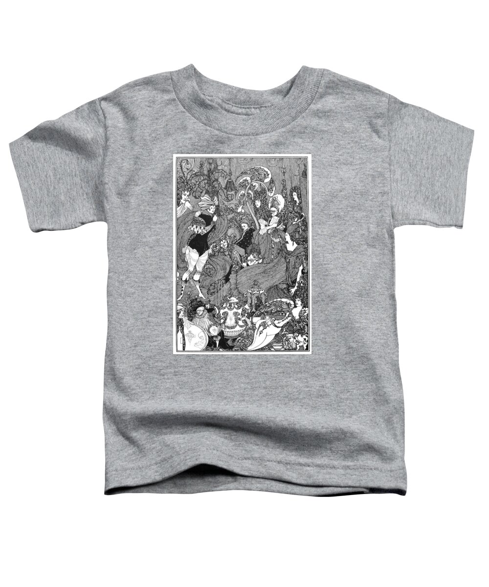 1896 Toddler T-Shirt featuring the photograph Beardsley: Rape Of Lock by Granger