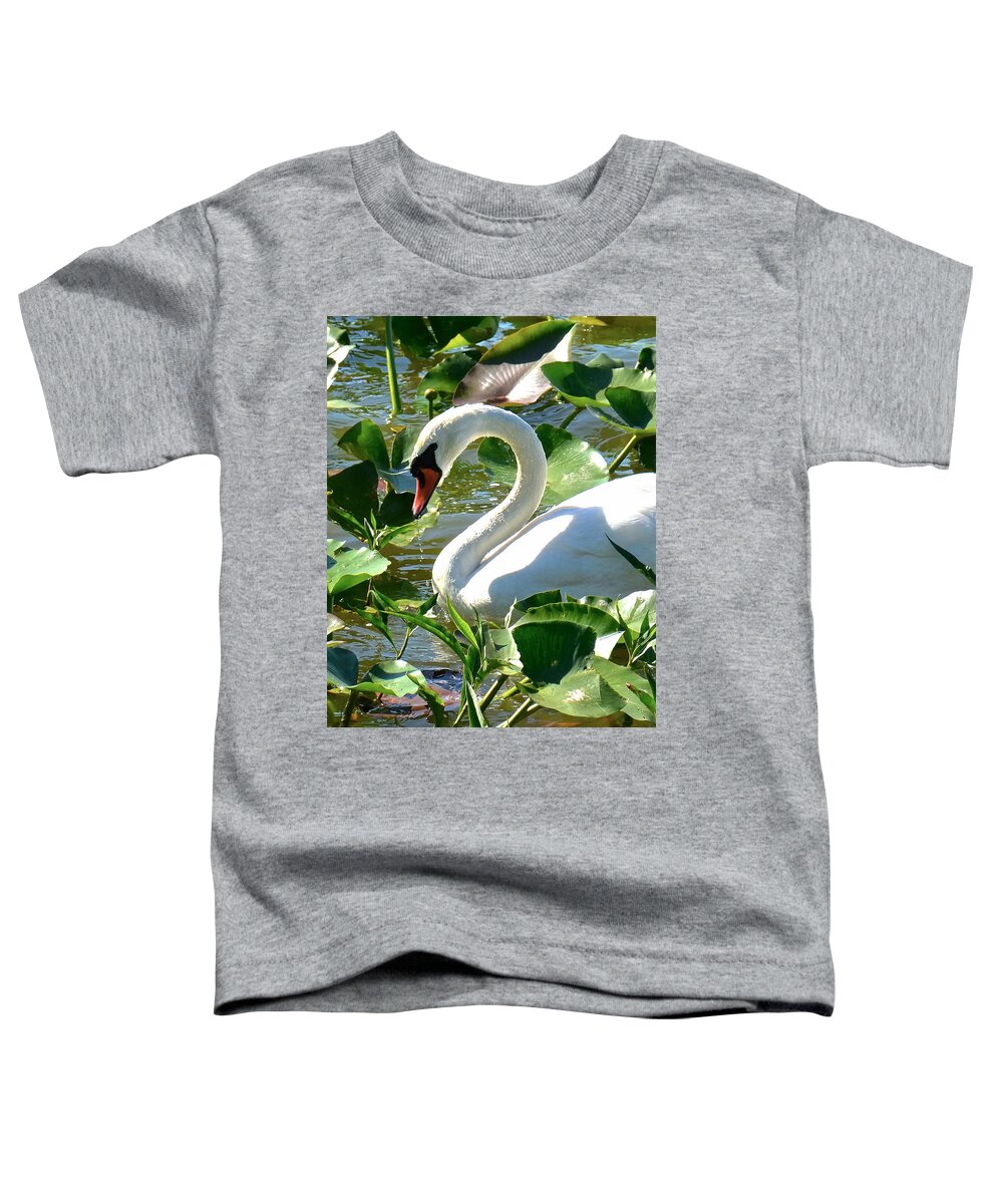 Swan Toddler T-Shirt featuring the photograph Beautiful #2 by Carol Bradley