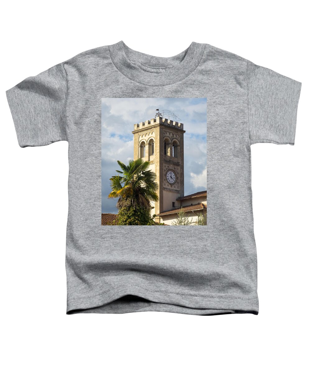 Bell Tower Toddler T-Shirt featuring the photograph Bell Tower of Lamporecchio by Prints of Italy