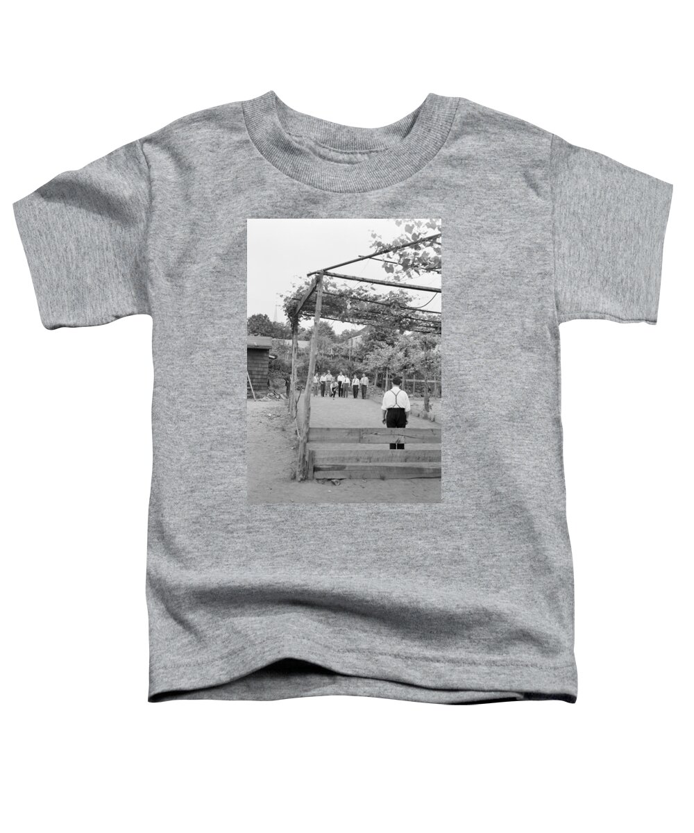 1942 Toddler T-Shirt featuring the photograph Bocce Ball, 1942 by Granger