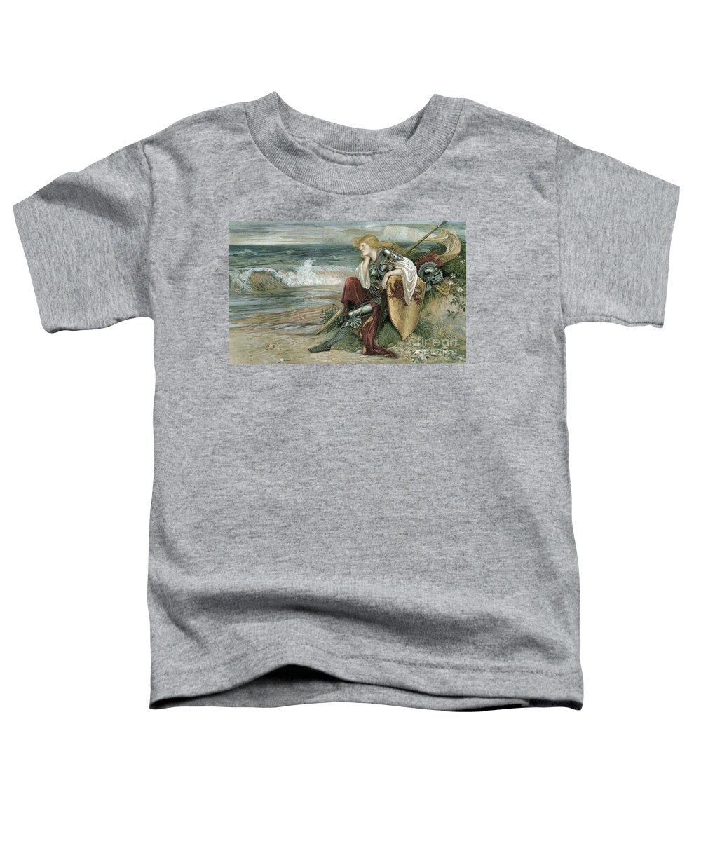 Britomartis Toddler T-Shirt featuring the painting Britomart by Walter Crane