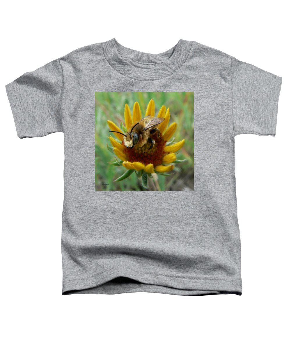 Bumble Bee Beauty Toddler T-Shirt featuring the photograph Bumble Bee Beauty by Barbara St Jean
