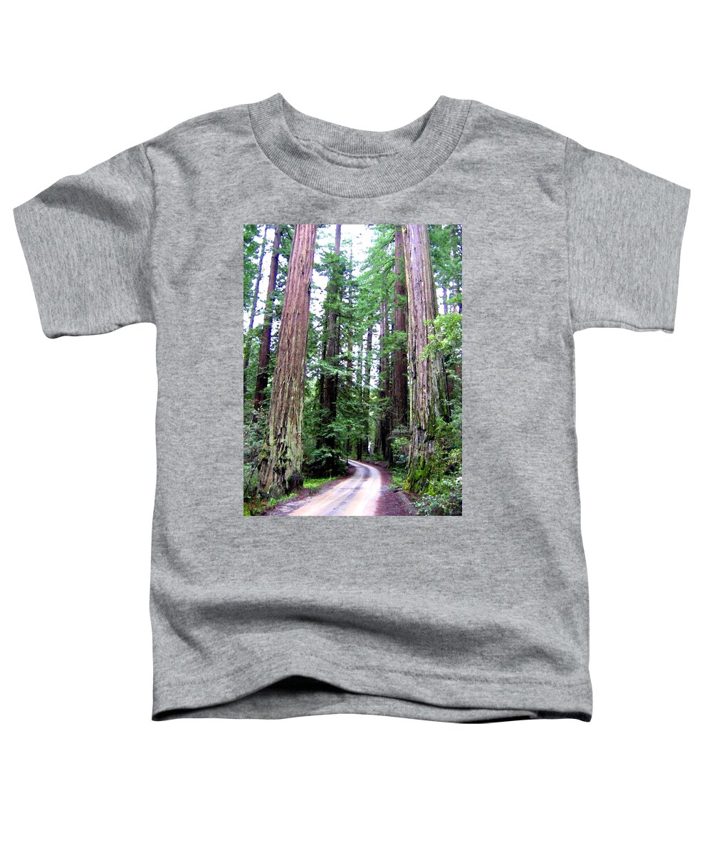 California Redwoods 1 Toddler T-Shirt featuring the digital art California Redwoods 1 by Will Borden