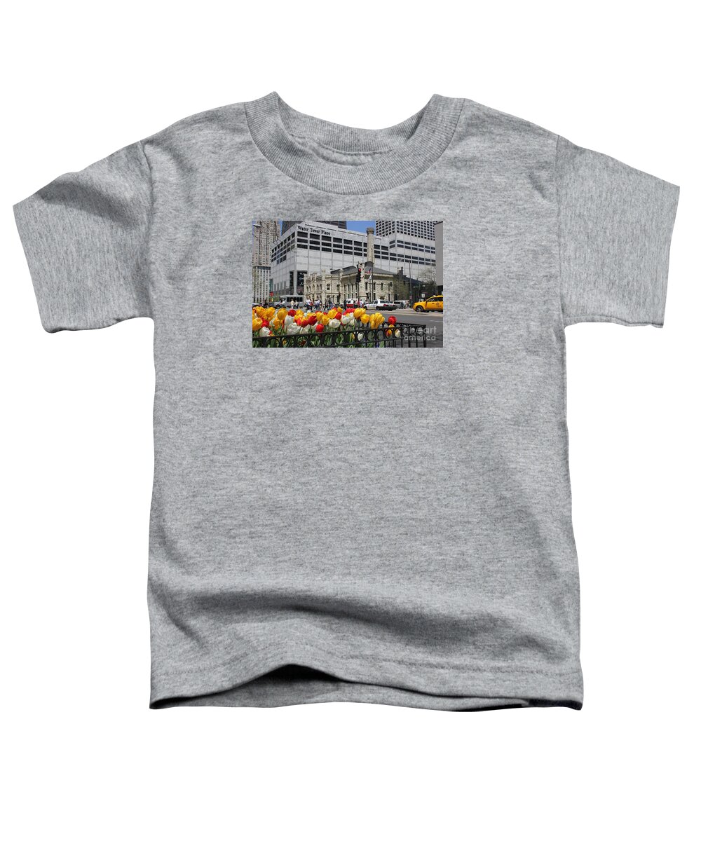 Chicago Toddler T-Shirt featuring the photograph Chicago at Spring Time by Alice Terrill