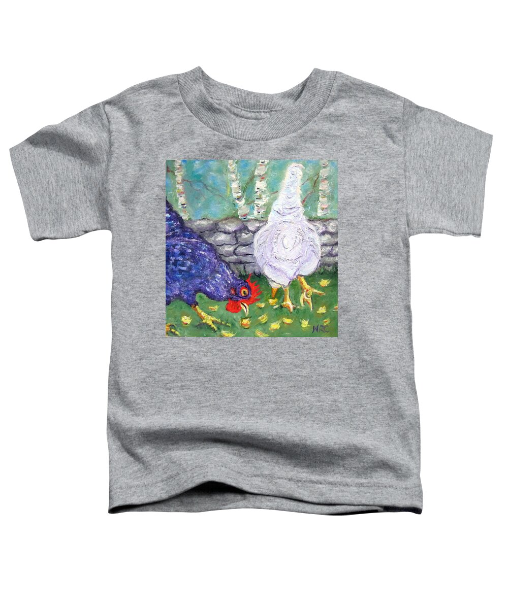 Chicken Toddler T-Shirt featuring the photograph Chicken Neighbors by Natalie Rotman Cote