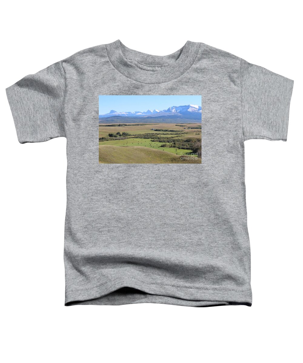 Chief Mountain Toddler T-Shirt featuring the photograph Chief Mountain by Ann E Robson