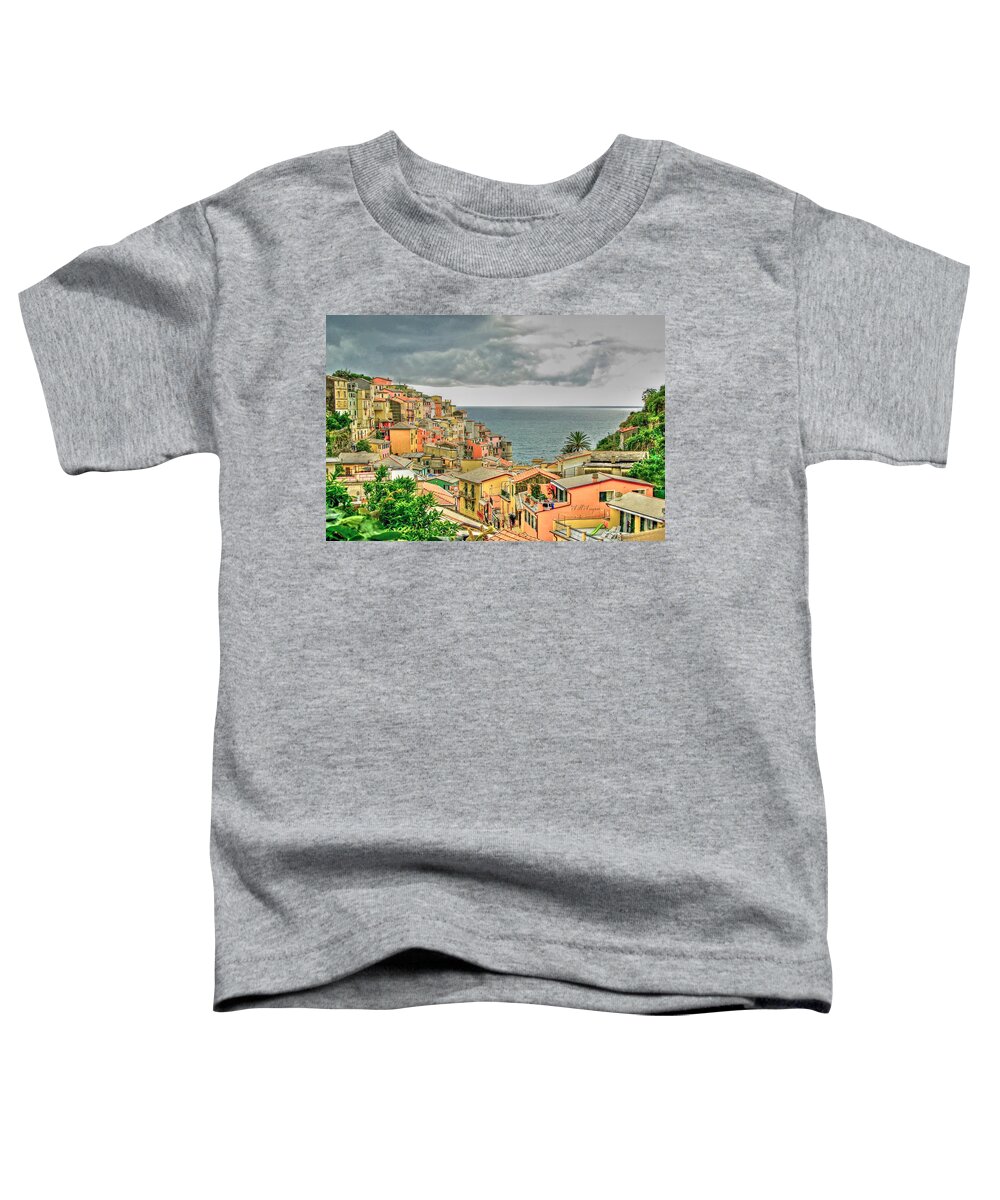 Ocean Toddler T-Shirt featuring the photograph Cinque Terre 4 by Will Wagner