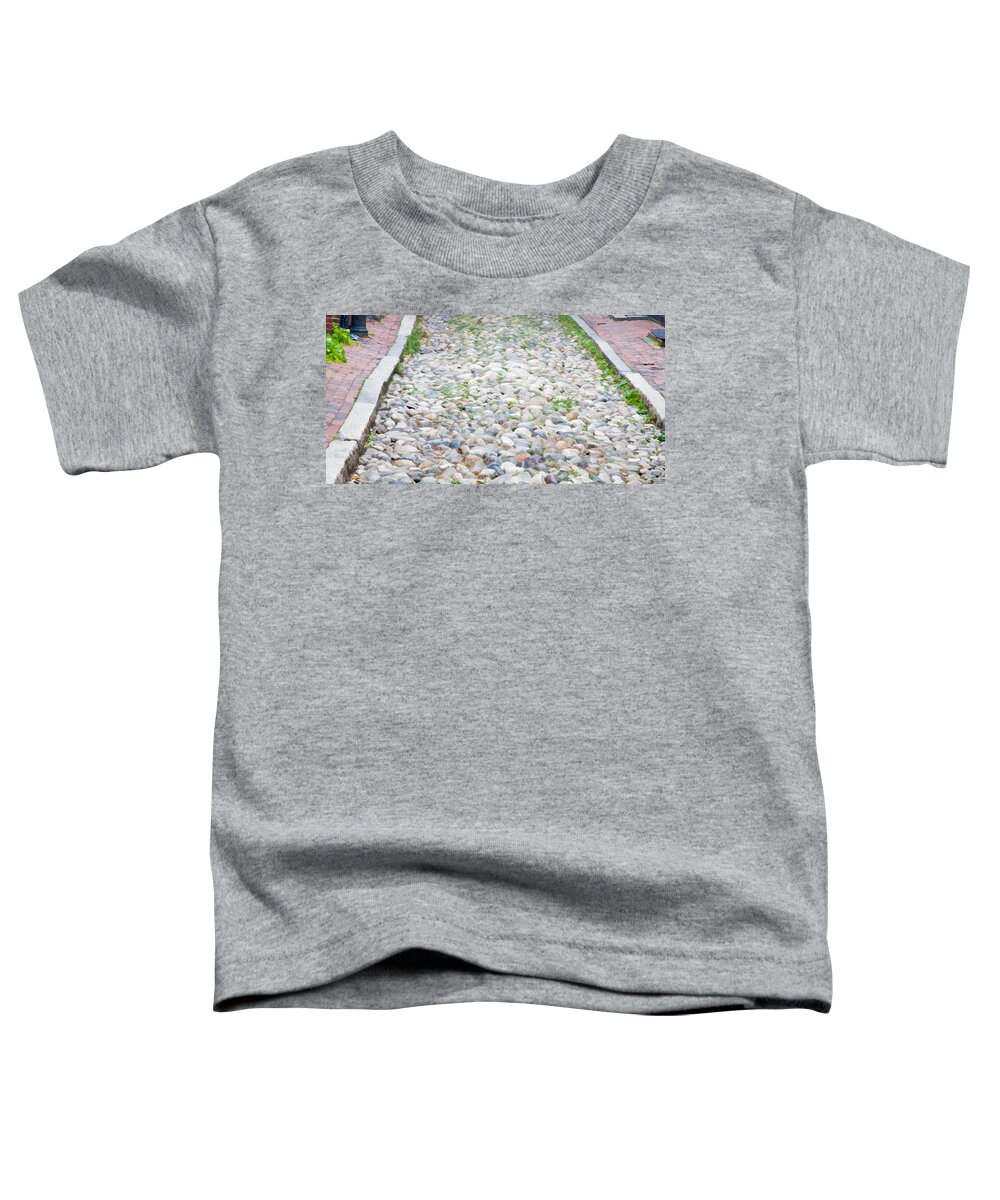 Boston Toddler T-Shirt featuring the photograph Cobblestones by Natalie Rotman Cote