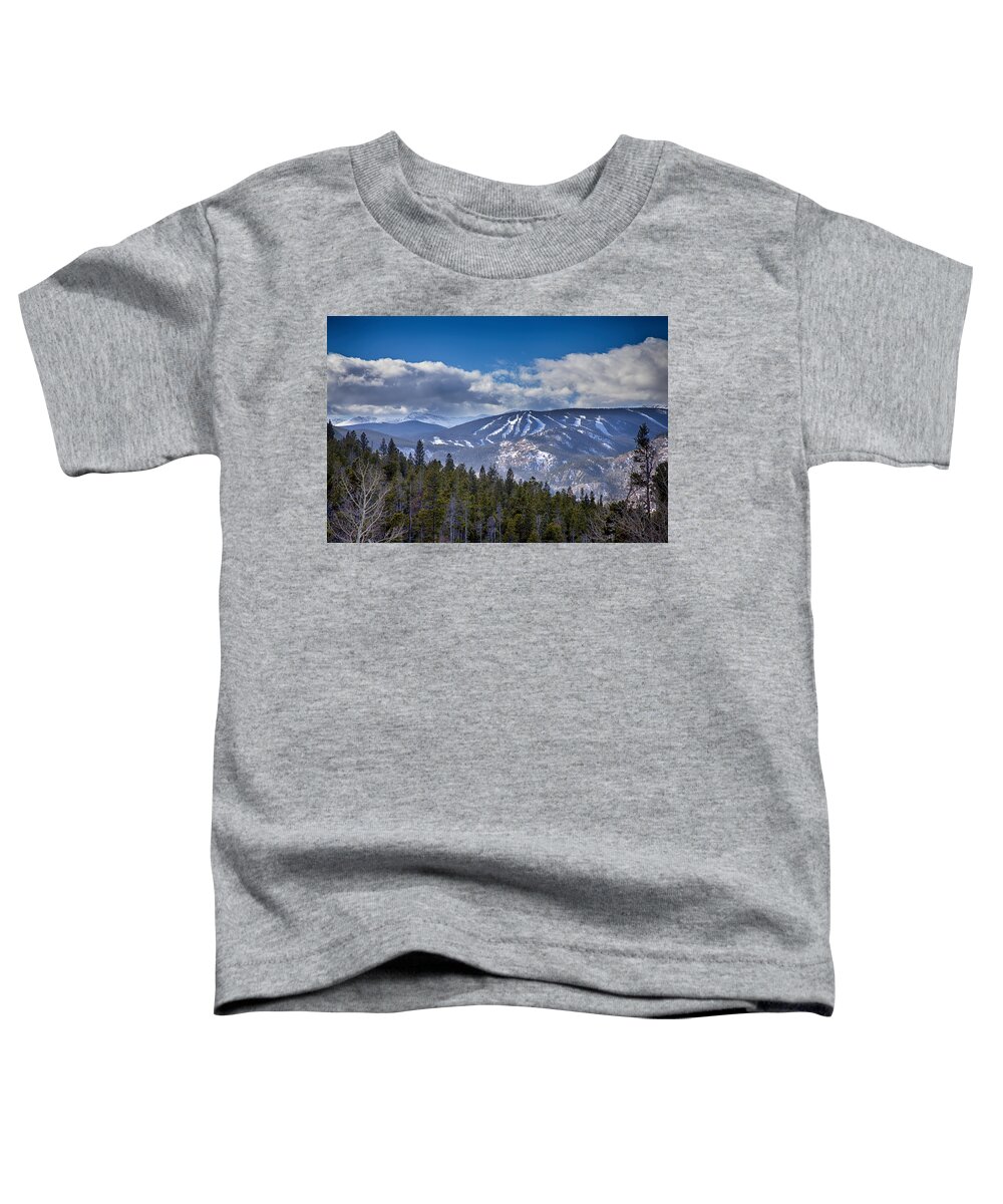 Ski Toddler T-Shirt featuring the photograph Colorado Ski Slopes by James BO Insogna