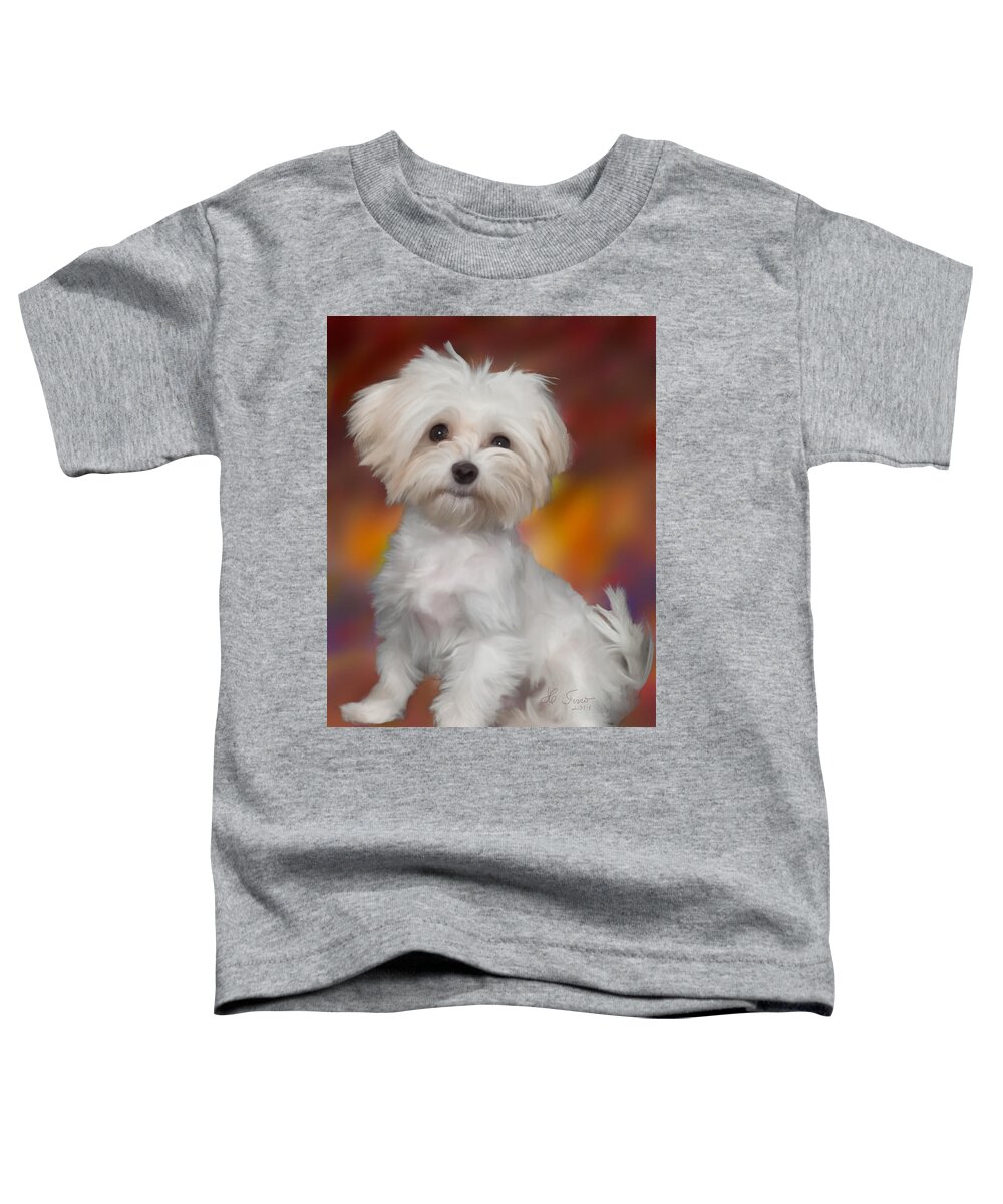 Pet Toddler T-Shirt featuring the photograph Cookie by Juan Carlos Ferro Duque