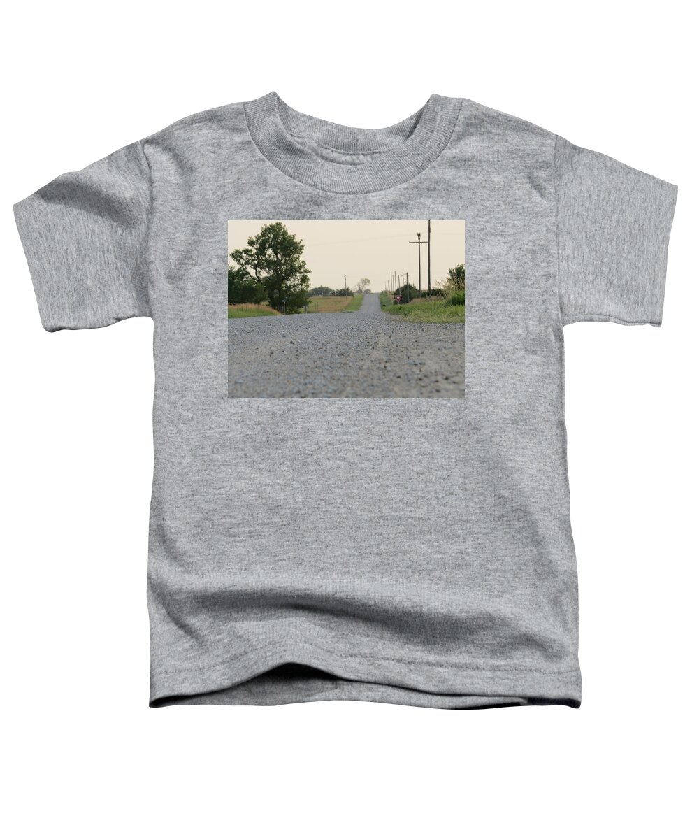 Country Toddler T-Shirt featuring the photograph Country road at twlight by Aaron Martens