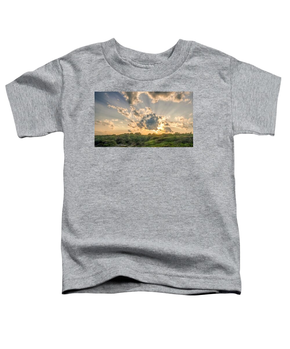 Crepuscular Toddler T-Shirt featuring the photograph Crepuscular Rays by Traveler's Pics