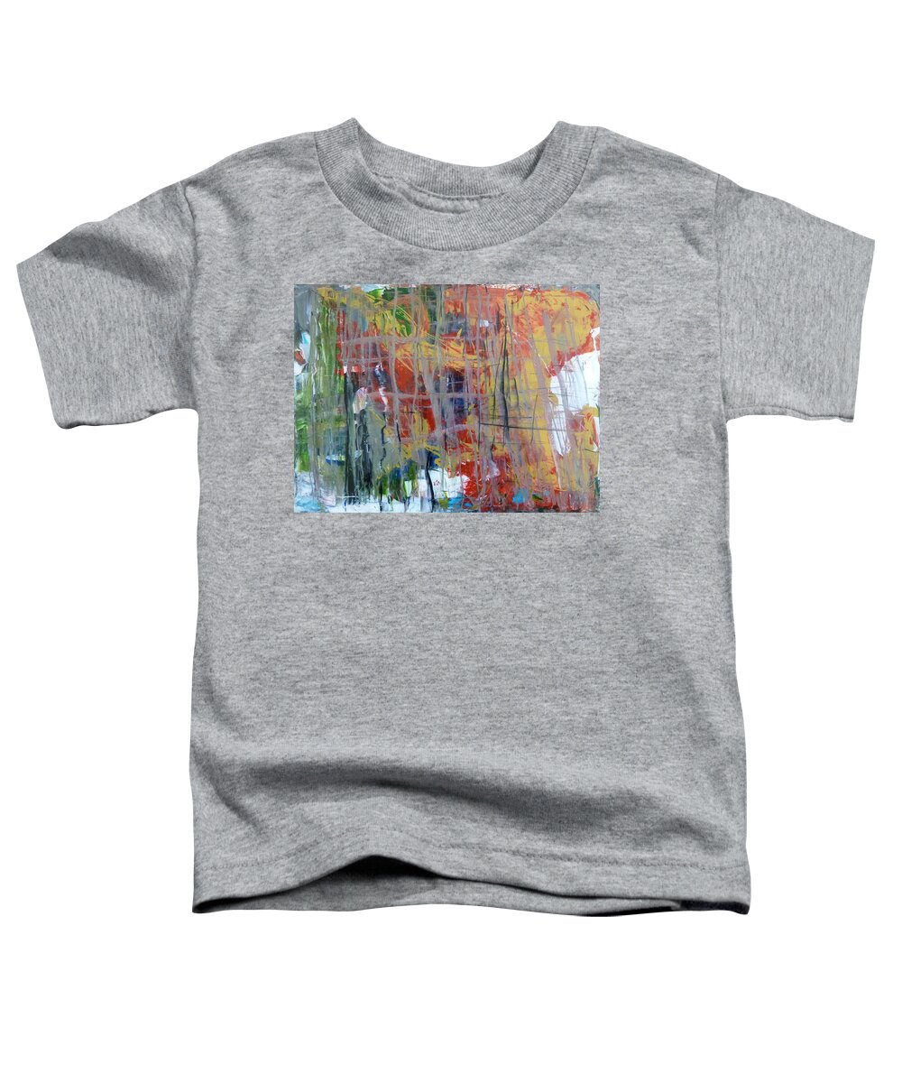 Derek Kaplan Art Toddler T-Shirt featuring the painting Crying. The Pain Is A Little Too Much Sometimes by Derek Kaplan