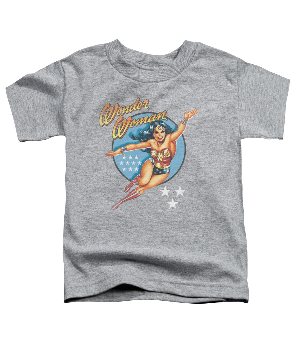  Toddler T-Shirt featuring the digital art Dco - Wonder Woman Vintage by Brand A