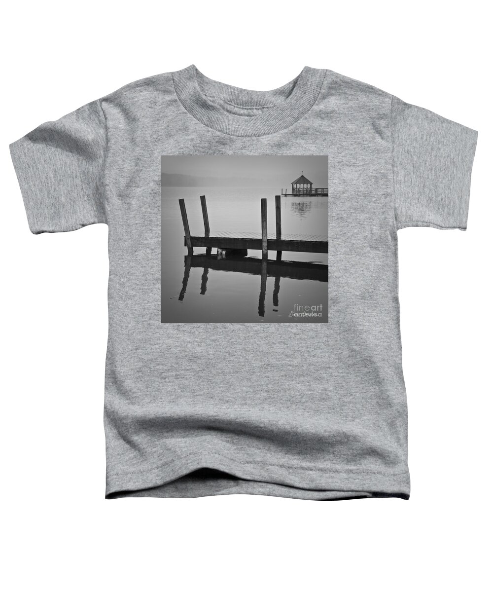 Dock Toddler T-Shirt featuring the photograph Docks and Gazebo by David Gordon