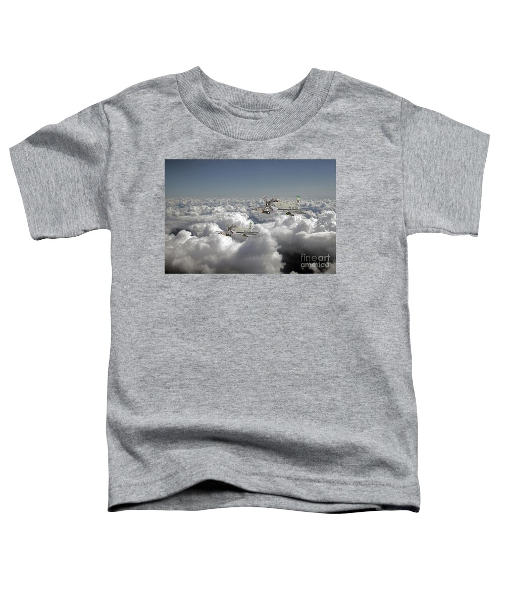 Douglas Skyraider Toddler T-Shirt featuring the digital art Douglas Skyraider by Airpower Art