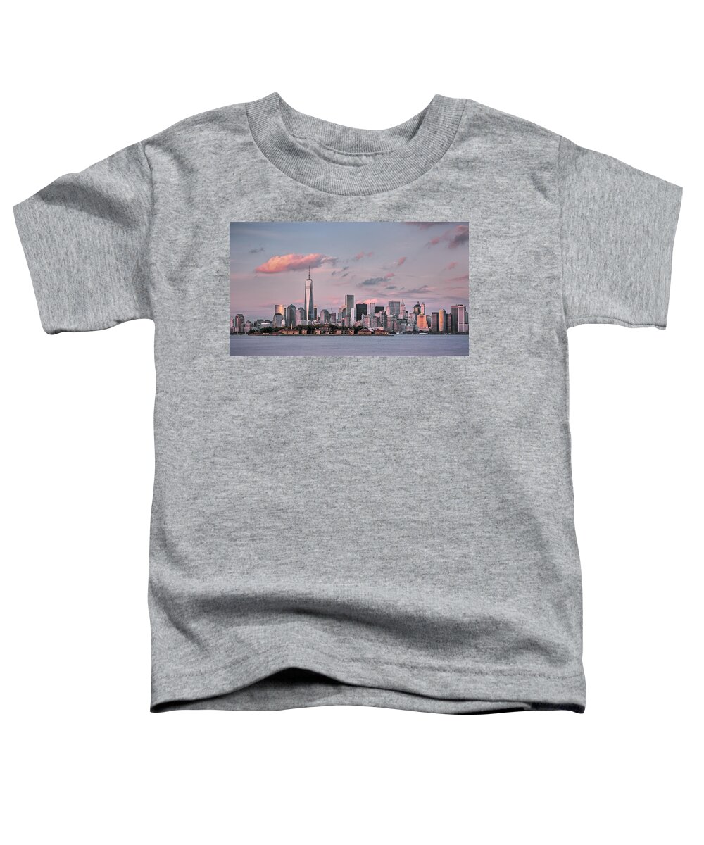 Atlantic Toddler T-Shirt featuring the photograph Downtown at dusk by Eduard Moldoveanu