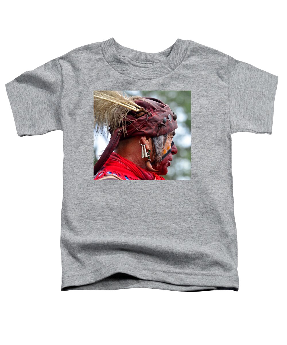 Seminole Indian Toddler T-Shirt featuring the photograph Dressed for battle by David Lee Thompson