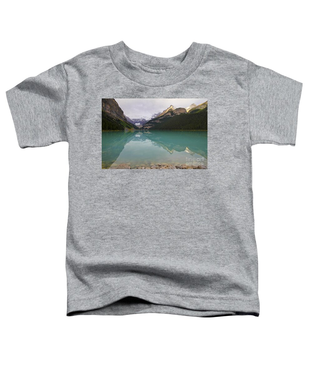 Lake Louise Toddler T-Shirt featuring the photograph Early Morning at Lake Louise by Teresa Zieba