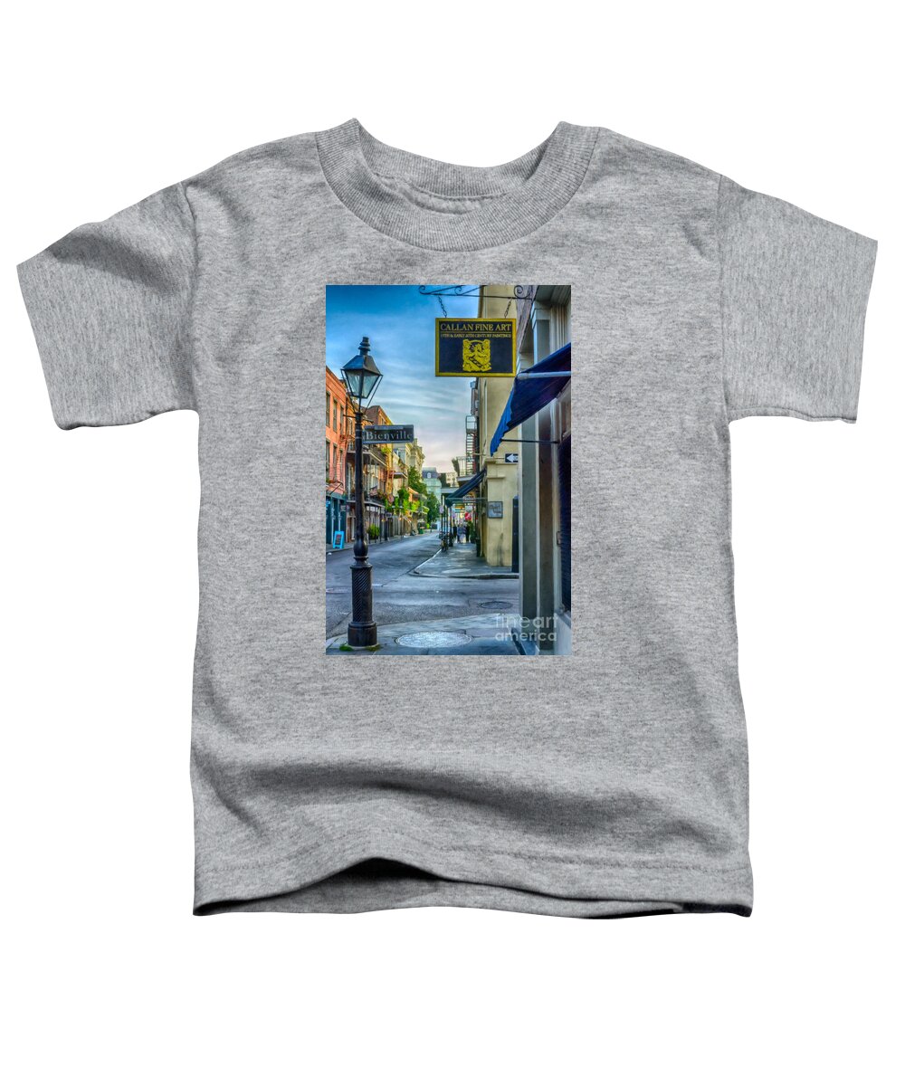 2014 Toddler T-Shirt featuring the photograph Early Morning in French Quarter NOLA by Kathleen K Parker