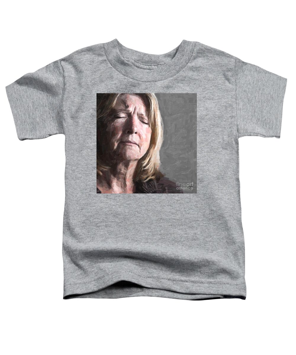 Figurative Toddler T-Shirt featuring the painting Empathy by Paul Davenport