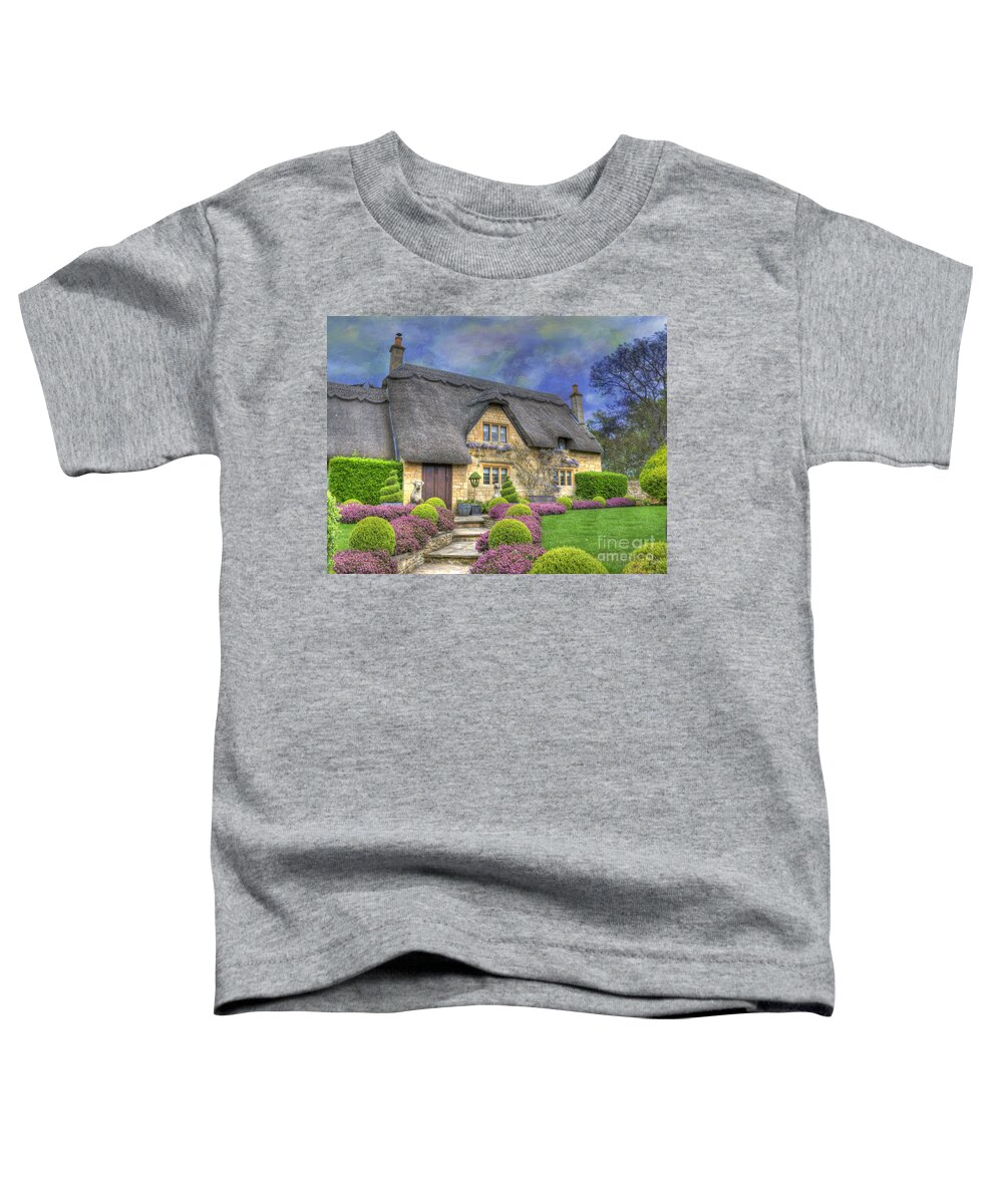 Architecture Toddler T-Shirt featuring the photograph English Country Cottage by Juli Scalzi