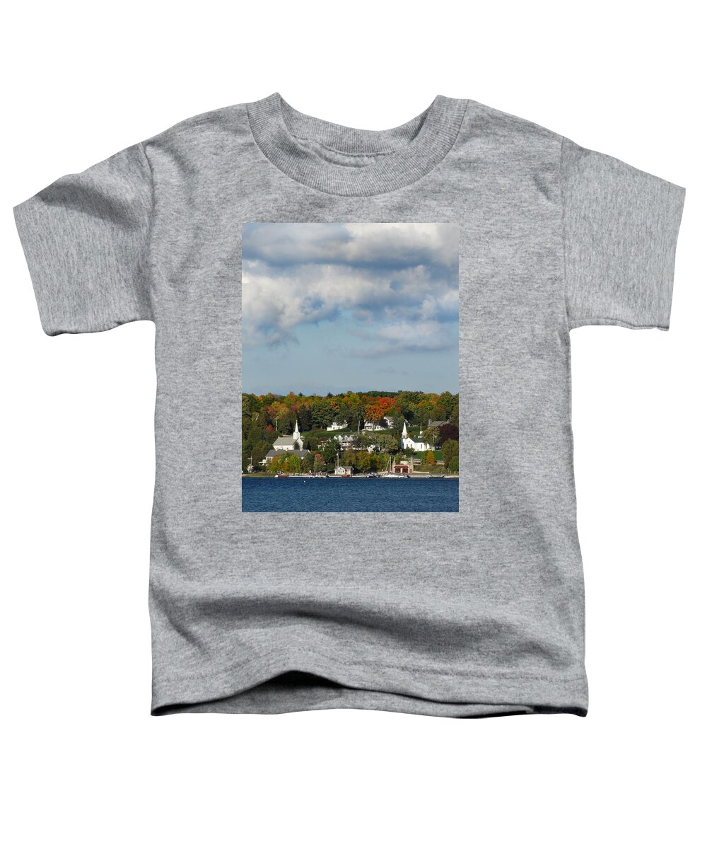 Ephraim Toddler T-Shirt featuring the photograph Ephraim Wisconsin in the Fall by David T Wilkinson